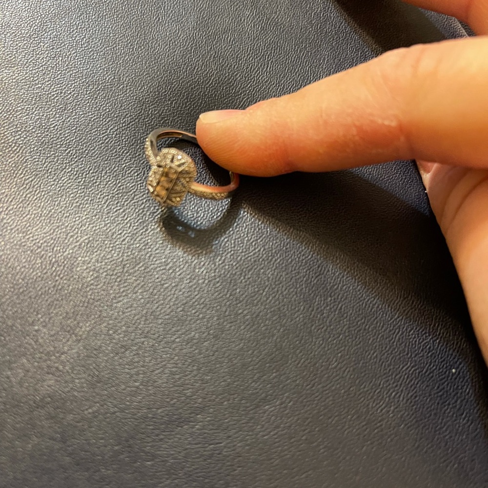 10k ring with chocolate diamonds